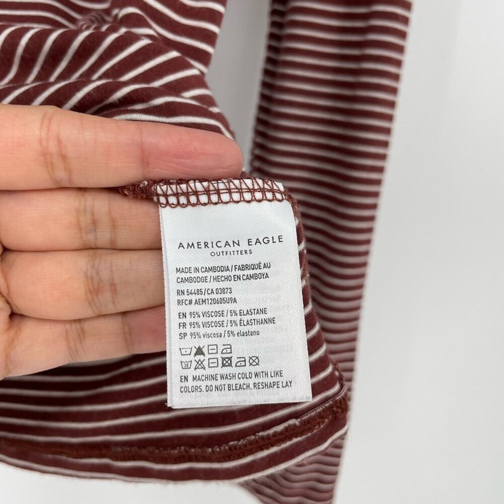 American Eagle Long Sleeve Turtleneck Top Size Small - Picture 7 of 7